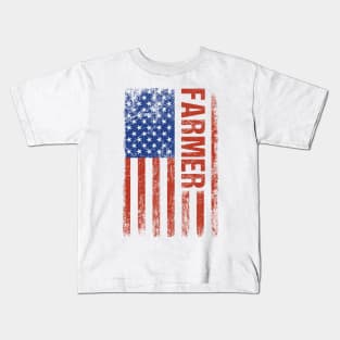 American Farmer Flag Kids T-Shirt